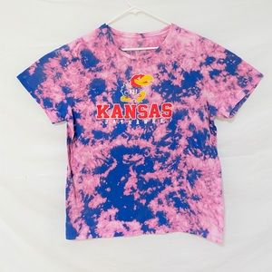 Kansas University Jayhawks custom dyed tshirt